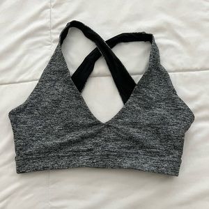P’tula Bare V Sports Bra | Black Marl - Medium